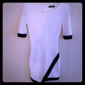White mini dress.